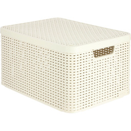 Pojemnik z pokrywą Curver Style 30L, beżowy