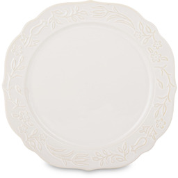 Talerz płytki z porcelany kremowy 2,5x28x28 179334