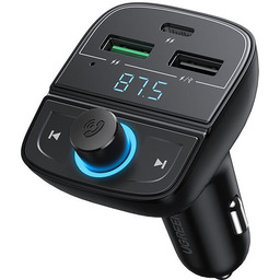 Ugreen Transmiter FM Bluetooth 5.0 ładowarka samochodowa MP3