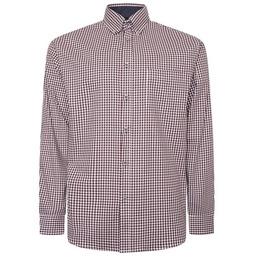 Duża Koszula Męska w Kratę Granatowa KAM