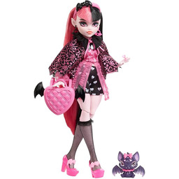 Monster High Draculaura Lalka podstawowa (czarno-różowe włosy)