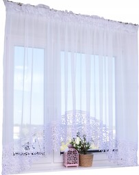 Firany Gotowe Łuk koronka salon Woal 600x150