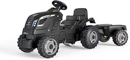 Smoby 7600710131- Traktor Farmer XL Black + Przyczepa