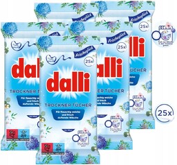 DALLI Mokre Chusteczki Zapachowe do Suszarki na Pranie