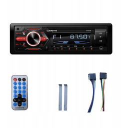 Radio samochodowe bluetooth radioodtwarzacz 1DIN 4x50W pilot Usb