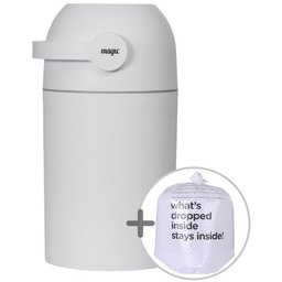 Magic, Kosz na zużyte pieluchy, Biały