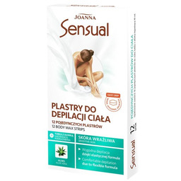 Plastry do depilacji ciała Joanna Sensual Aloes skóra
