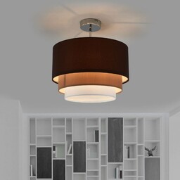 Lindby Tkanina w trzech warstwach lampa sufitowa Jayda