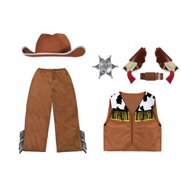 Kostium Szeryf Kapelusz Spodnie Gwiazda 134-140