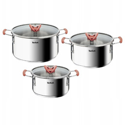 Zestaw garnków Tefal Opti'Space stal nierdzewna 6 el.