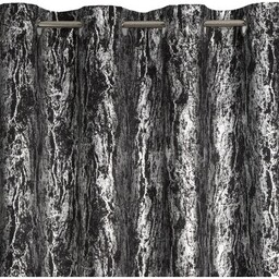EUROFIRANY Zasłona Elise 140 x 250 cm Czarno-srebrny