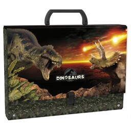 Teczka z rączką A4 4.5 cm Dinozaury Derform