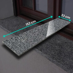 Parapet granitowy grafitowy polerowany G654 NEW 152x33x2 cm