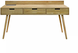 Rawood Furniture Biurko drewniane z szufladami AXEL III