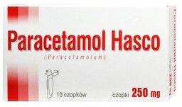 Paracetamol 250 mg czopki przeciwgorączkowe /Hasco/, 10 sztuk