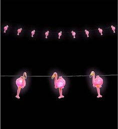 Łańcuch świetlny z flamingami