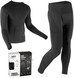 NILS BTZ0060 BIELIZNA TERMOAKTYWNA CZARNA MĘSKA ZESTAW 2XL/3XL