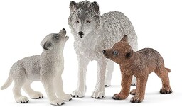 SCHLEICH SLH42472 Matka Wilk I Wilczki ,wielokolorowy