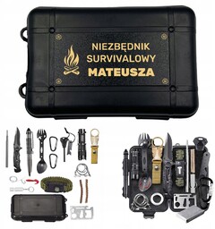 Zestaw Niezbędnik Survivalowy Zestaw Przetrwania dla faceta taty