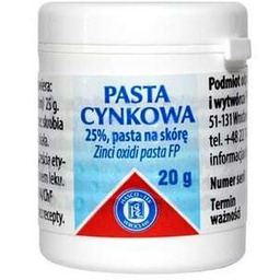 PASTA CYNKOWA Trądzik - 20 g KRÓTKA DATA