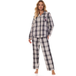 Flanelowa piżama Roxy szara