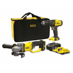 Stanley Zestaw 18V Wiertarko Wkrętarka Szlifierka Kątowa SFMCK471D2S