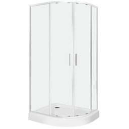 Kabina natryskowa 80x100x208 cm/ 6 mm z brodzikiem