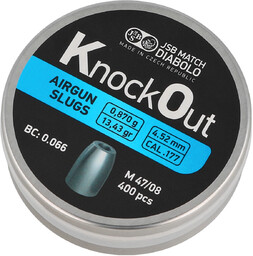 Śrut JSB Slug KnockOut 4.52 mm, 0.870 g,