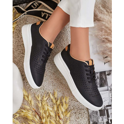 Royalfashion Damskie ażurowe buty sportowe Deromias-36