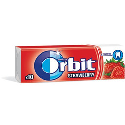 Orbit Strawberry, guma do żucia truskawkowa, 30x10 szt.