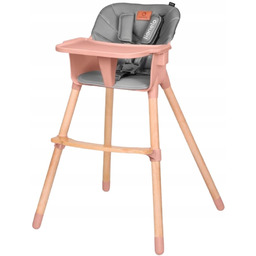 Krzesełko do karmienia Lionelo Koen Pink Rose 2w1