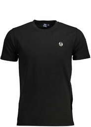 T-SHIRT MĘSKI Z KRÓTKIM RĘKAWEM SERGIO TACCHINI CZARNY