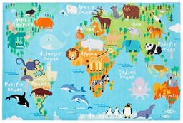 Dywan dziecięcy Obsession Torino Kids TOK233 world map