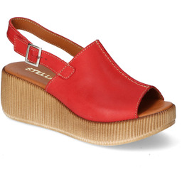 Sandały Stella 927 Czerwony-14 lico