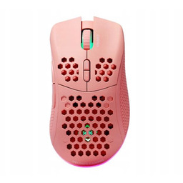 Mysz przewodowa bezprzewodowa Deltaco GAM-120-P 4800dpi Różowa