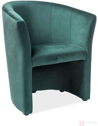 Fotel TM-1 Velvet Signal Bluvel 78 ciemnozielony