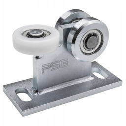 Wózek do bramy podwieszanej 3-rolkowy do szyny 80x80,