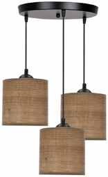 Lampa wisząca Legno 3x40W, ratanowa, boho