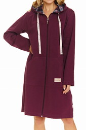 Szlafrok Damski Doctor Nap SWW.7107 Burgundy burgundowy