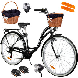 Rower Miejski MalTrack Citybike Dreamer 6-speed Black 28''