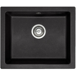 Rea Zlewozmywak granitowy Nels czarny METALIK