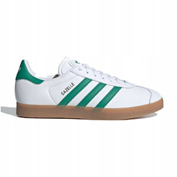 Buty sportowe adidas Gazelle biało-zielone sneakersy męskie modne