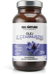 Big Nature Olej z czarnuszki, 60 kapsułek