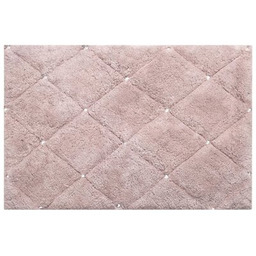 Eurofirany Dywanik łazienkowy Chic 387468 Prostokątny Ciemnoróżowy