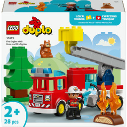 Lego 10473 Duplo Wóz strażacki z wężem