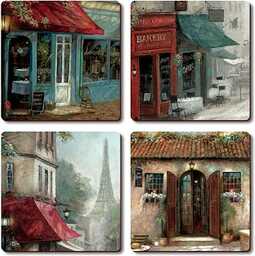 PODKŁADKI KORKOWE na stół CALA HOME French Scenes