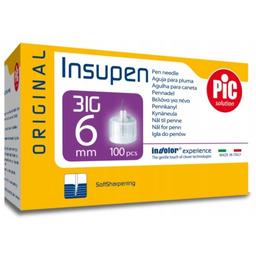 PIC Insupen 31G 6mm IGŁY INSULINOWE do penów