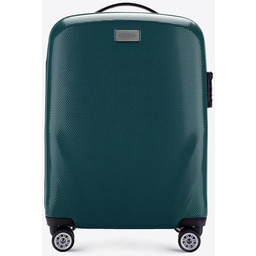 Walizka kabinowa z polikarbonu jednokolorowa zielona