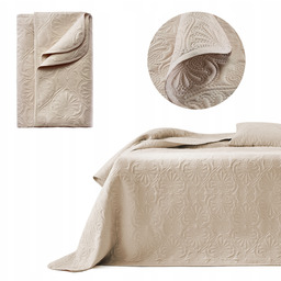 ROOM99 Narzuta 240x260 na łóżko beżowa do sypialni