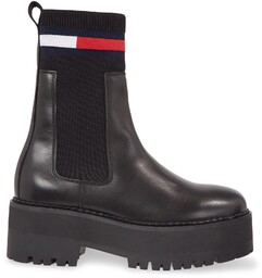 Sztyblety Tommy Jeans Tjw Flatform Chelsea Sock EN0EN02301